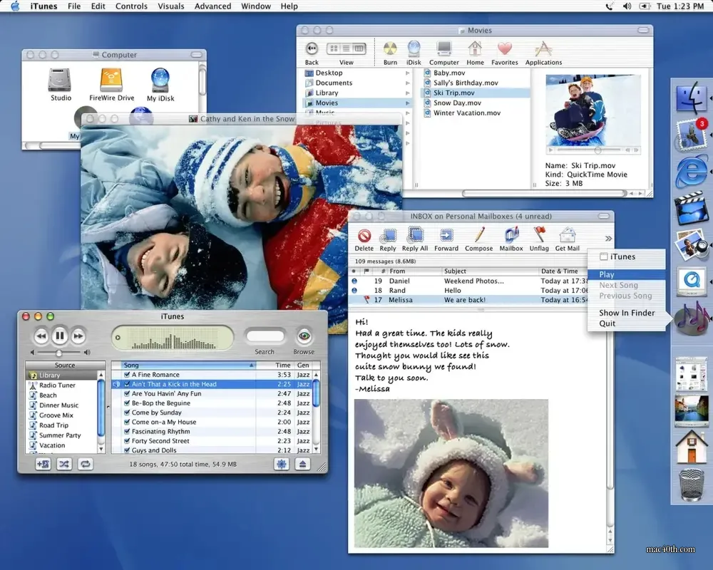 mac40th.com - Mac OS X 10.1 Puma (2001)