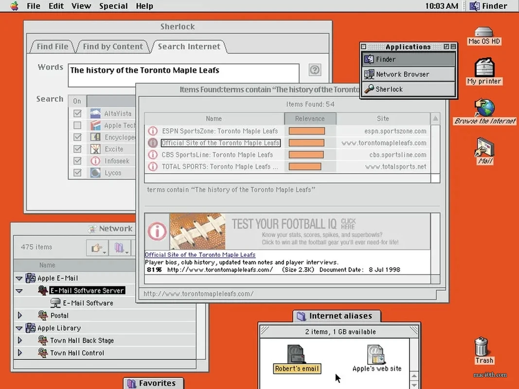mac40th.com - Mac OS 8.5 (1997)