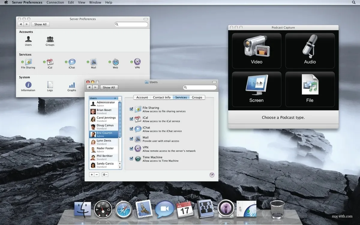 mac40th.com - Mac OS X 10.5 Leopard (2007)