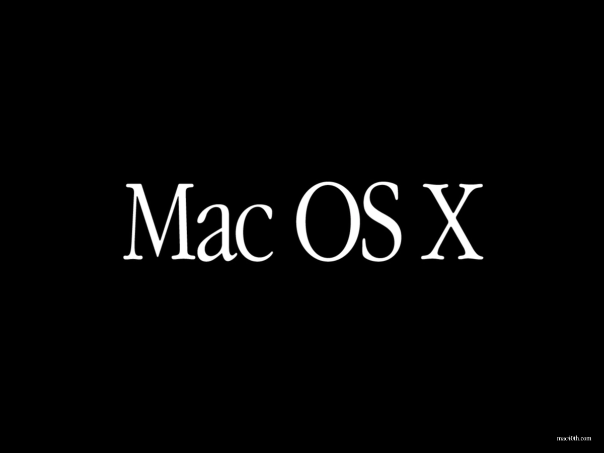 mac40th.com - Mac OS X 10.1 Puma (2001)